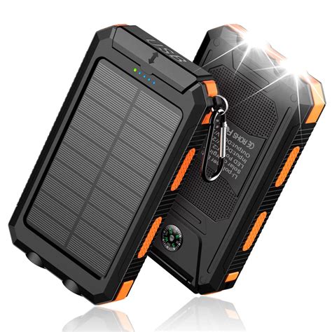 50000mah High Capacity Solar Power Bank With Dual Usb Charger Ports For Iphone Ipad Android