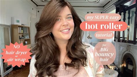 My SUPER Easy Hot Roller Tutorial For Bouncy Full Hair No Hair Dryer