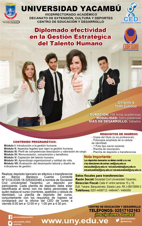 Diplomado Efectividad En La Gestion Estrategica Del Talento Humano 2