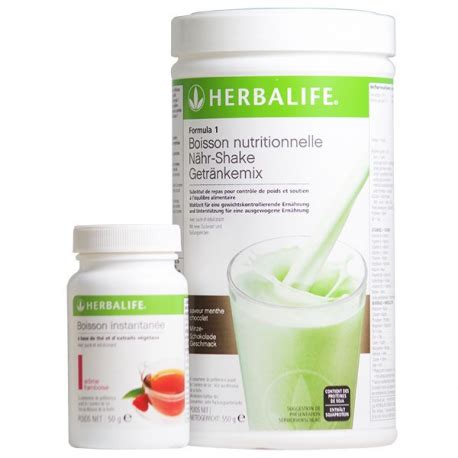 Pack minceur Eco F1 thé détox Les 2 basiques Herbalife Nutrition