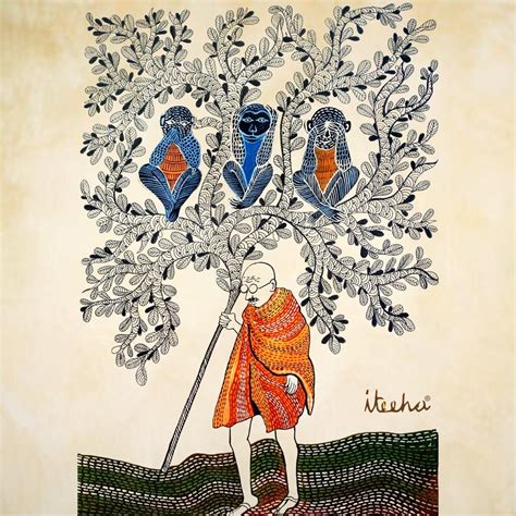 Gandhi Jayanti Gond Artwork from Iteeha — Gandhi Memorial Center