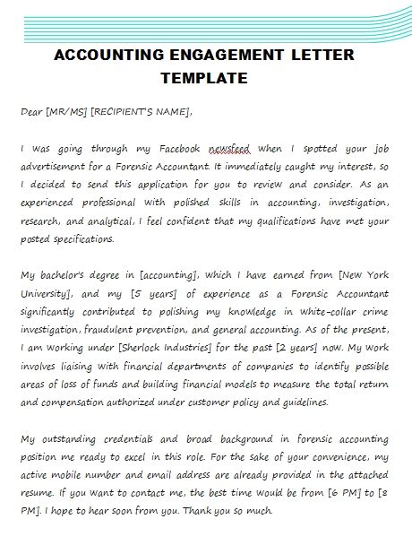 10 Accounting Engagement Letter Template Template Business Psd