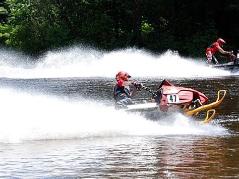 Snowmobiles In The Summer: Water Skip Events Attract Big Crowds ...