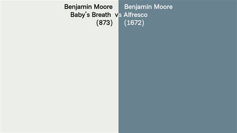 Benjamin Moore Baby S Breath Vs Alfresco Side By Side Comparison