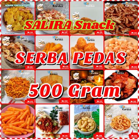 Jual 500g SERBA PEDAS COD ANEKA MAKANAN SUPER PEDAS Jajanan Cemilan