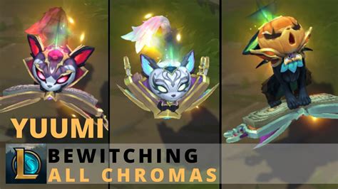 Bewitching Yuumi All Chromas League Of Legends YouTube