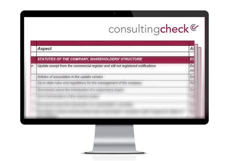 Checklist For Legal Due Diligence Consultingcheck