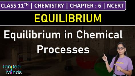 Class 11th Chemistry Equilibrium In Chemical Processes Chapter 6 Equilibrium Ncert Youtube