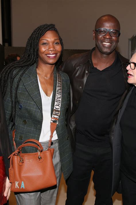 Photo : Lilian Thuram et sa femme Kareen Guiock - Dîner des Amis du