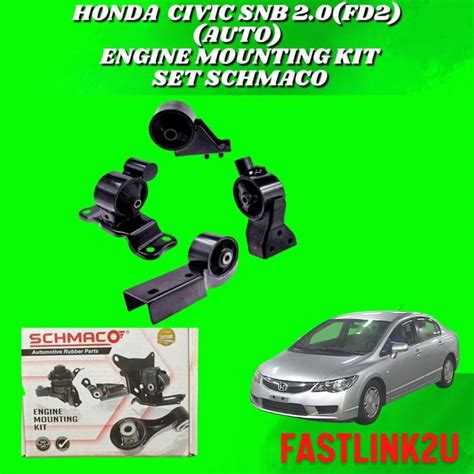 Honda Civic Snb 2 0 Auto Schmaco Engine Mounting Kit Set Lazada