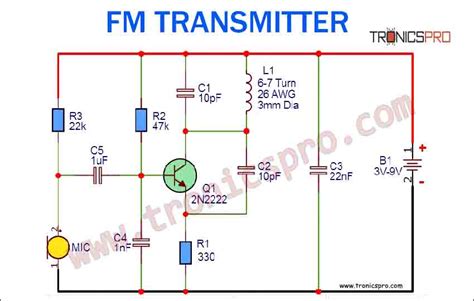 Fm Transmitter Circuit Diy Homemade Tronicspro