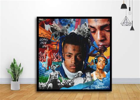 Xxxtentacion Hip Hop Music Album Cover Art – Poster | Canvas Wall Art ...