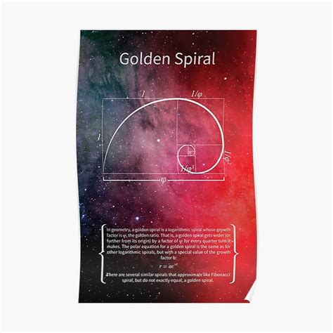 Golden Spiral Poster For Sale By Coolmathposters Redbubble