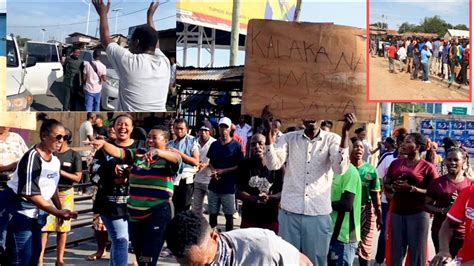 KILICHOTOKEA UBUNGO NI VURUGU WAFANYABIASHARA WAFUNGA BARABARA