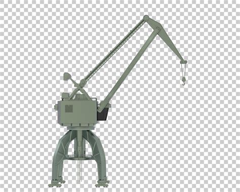 Premium Psd Crane Isolated On Transparent Background D Rendering