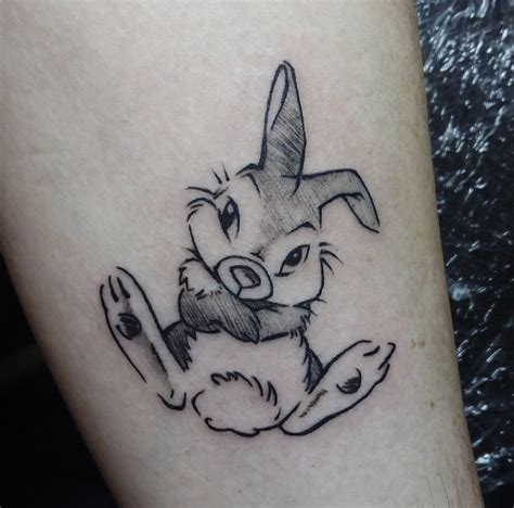 Blinddaoine Disney S Thumper Tattoo Sketch Version Bambi Movie