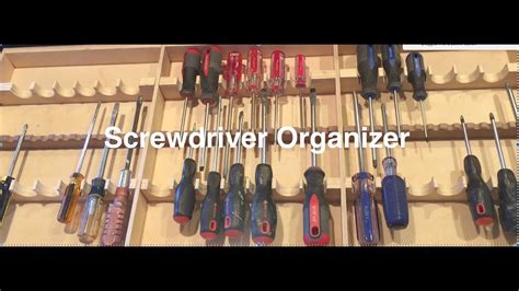 Screwdriver Organizer Youtube