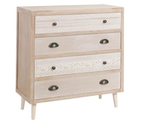 Commode Tiroirs Bois Blanc Bastik Commode Chiffonnier But