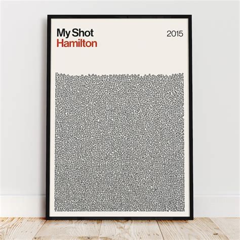 Hamilton Musical Poster Etsy