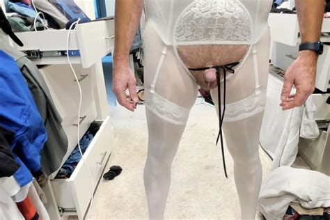 New Shiny White Pantyhose 3 Nude Pics XHamster