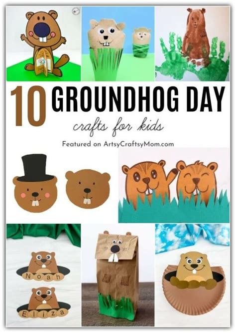 10 Gleeful Groundhog Day Crafts for Kids