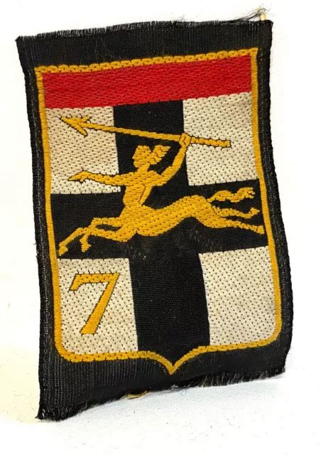 INSIGNE TISSU PATCH écusson militaire 7eme Division Blindée ww2 EUR 6