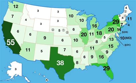 The Us States By Electoral Votes Vivid Maps