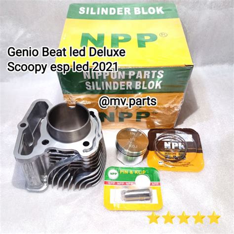 Jual Paket Blok Kit Seher Cylinder Genio Beat Led Deluxe Scoopy Led