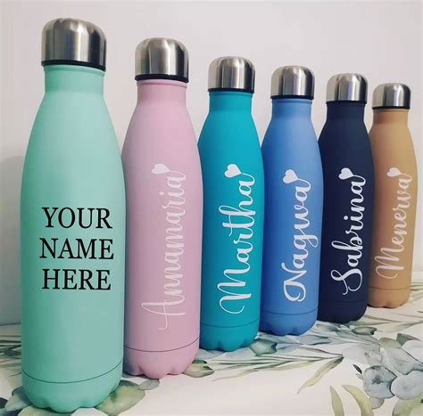 Personalised Water Bottle Stainless Steel Hot Or Cold Vacuum Insulated Flask ML Drinks Flask
