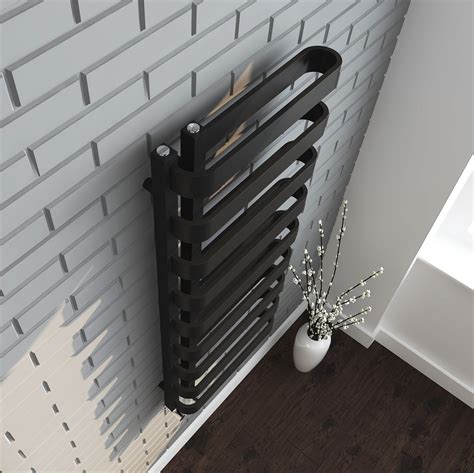 Luxe Towel Radiator Black Various Sizes Brighter Choice Bathrooms