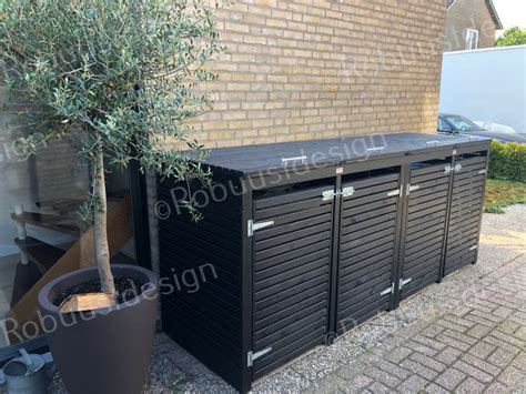 Kliko Ombouw Voor 4 Containers Ral 9005 Robuust Design