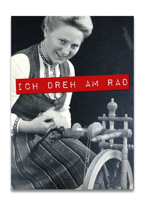 Postkarte Gru Karte Ich Dreh Am Rad Strickimicki Geschenke Zum