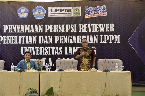 Lppm Unila Gelar Pelatihan Dan Penyamaan Persepsi Reviewer