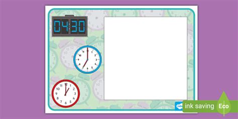 FREE Clock Photo Frame Hecho Por Educadores Twinkl