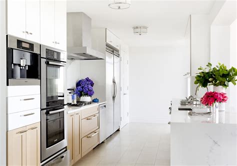 Warm Modernist Penthouse Kitchen White Plains New York Interior Design School Interior