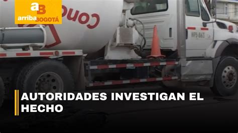 Grave siniestro vial entre mezcladora y moto dejó una persona fallecida