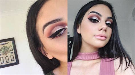 Cut Crease Thick Winged Liner Nude Lips Cut Crease Cut Crease Makeup Cut Crease Makeup