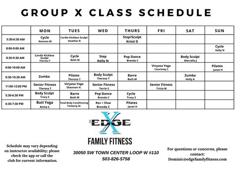 edge family fitness