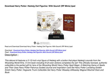 Read Harry Potter Hedwig Owl Figurine With Sound Rp Minis Ipad