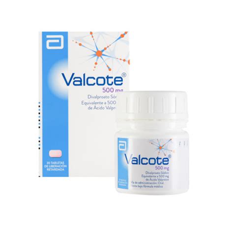 Valcote Ácido Valproico 500mg X 30 Tabletas Abbott Farmadon La