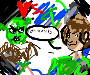 Shaggy vs Shrek - Drawception