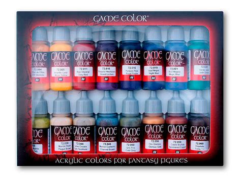 Набор красок Vallejo GAME COLOR SET ADVANCED 16 купить с доставкой