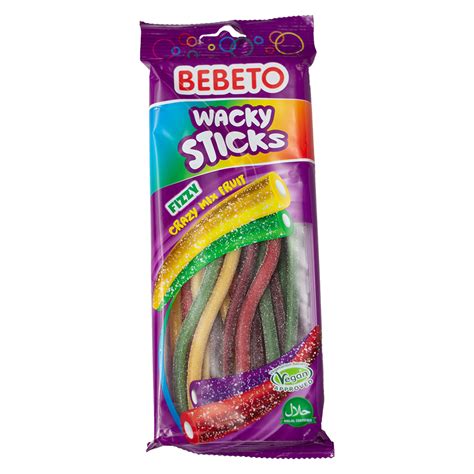 Bebeto 180g Fizzy Wacky Sticks – Crazy Plastics