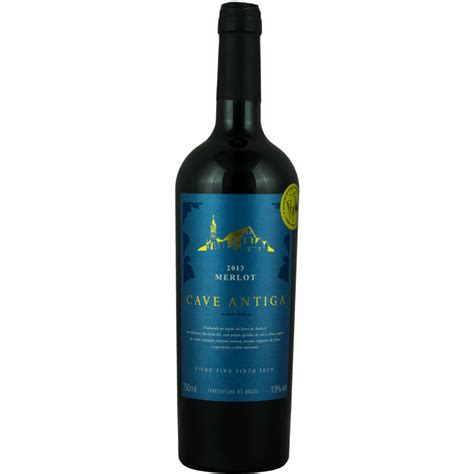 Vinho Tinto Fino Seco Merlot Cave Antiga