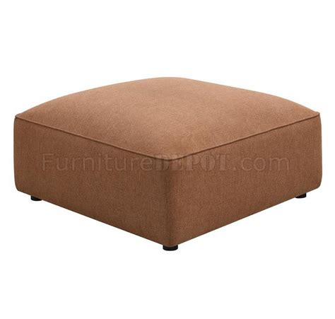 Jennifer Sectional Sofa In Terracotta Fabric By Coaster