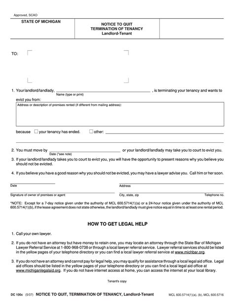 Free And Printable Eviction Notice Templates Pdf Word 30 Day