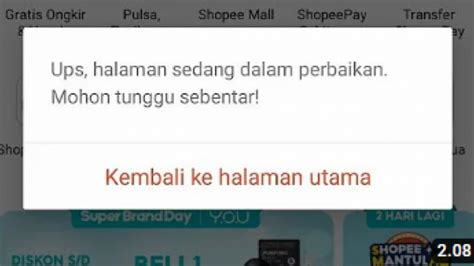 Shopee Error Hari Ini