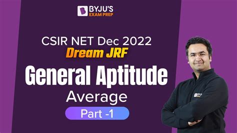 Csir Net General Aptitude Average Part 1 Nishant Sir Youtube