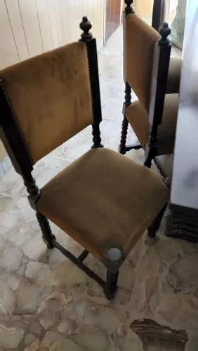 Mesa Reina Ana Con Dos Sillones De Cabecera Y Sillas En Venta En