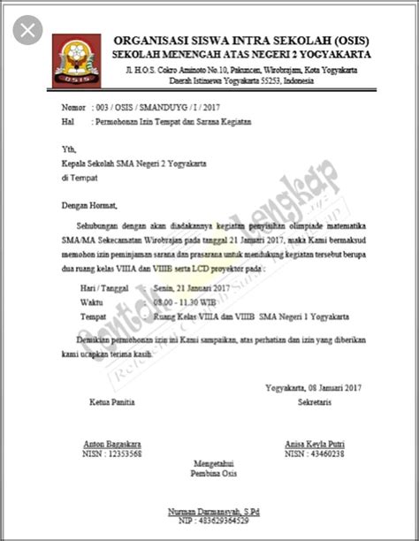 Contoh Surat Balasan Perihal Permohonan Ijin Sosialisasi Surat